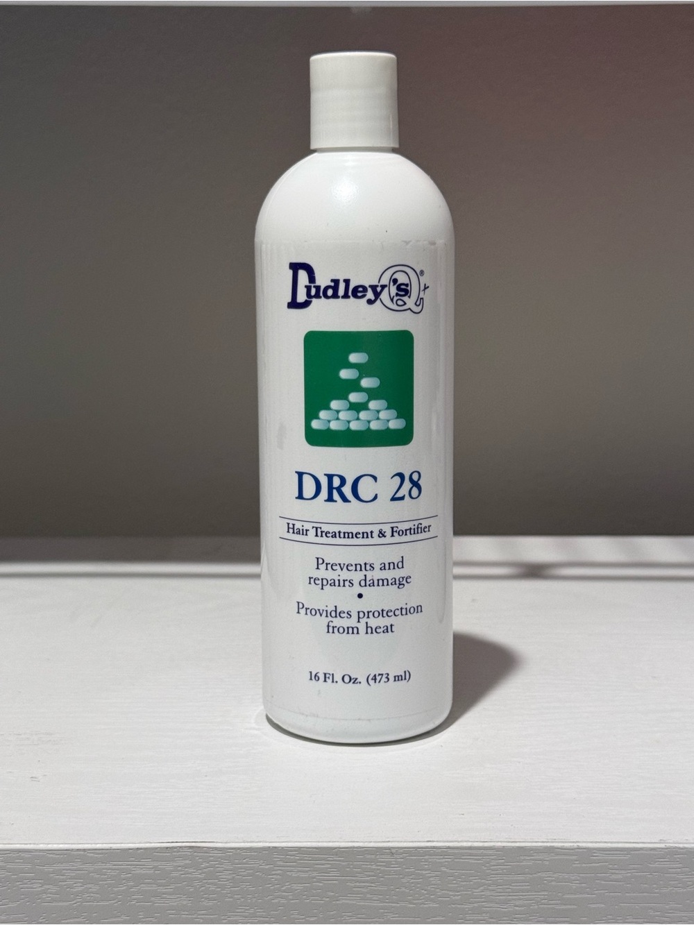 Dudley DRC 28 Hair Treatment & Fortifier - White Bottle with Green Label